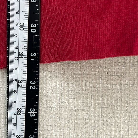 Michael Kors Red Cowl Neck Sweater Women’s 1X Waffle Knit Pullover - Picture 6 of 7